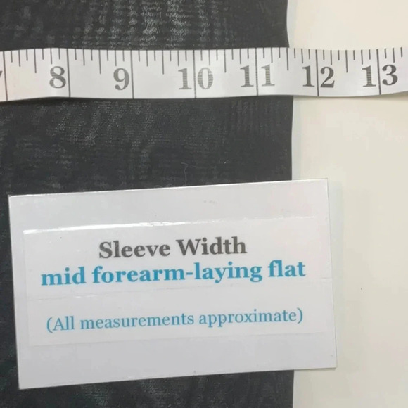 City Chic Black Satin Body with Sheer Long Sleeve Scoop Neck Blouse - Picture 9 of 10